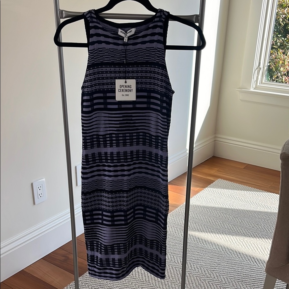 Opening Ceremony Womens Lavender Multi Knit Sheath Dress